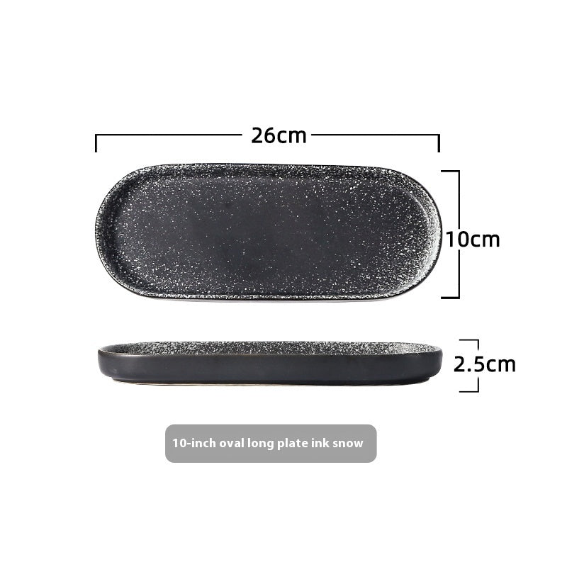 Japanese-style Ceramic Rectangular Western Cuisine Plate Sushi Plate - Walfos® Kitchenware