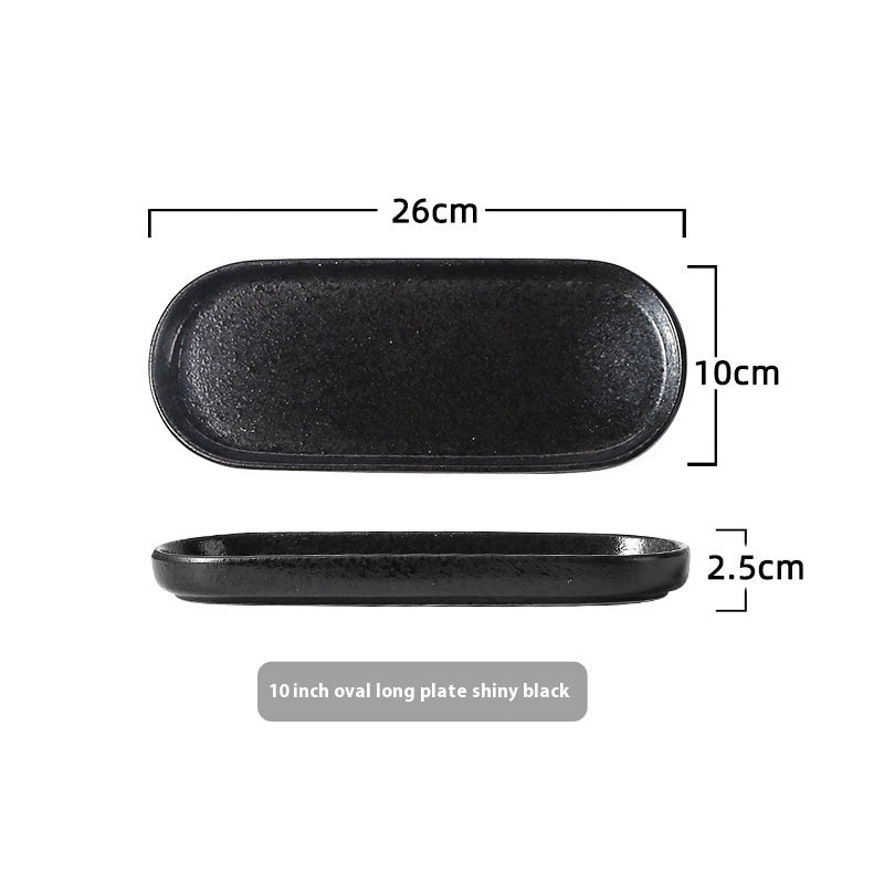Japanese-style Ceramic Rectangular Western Cuisine Plate Sushi Plate - Walfos® Kitchenware