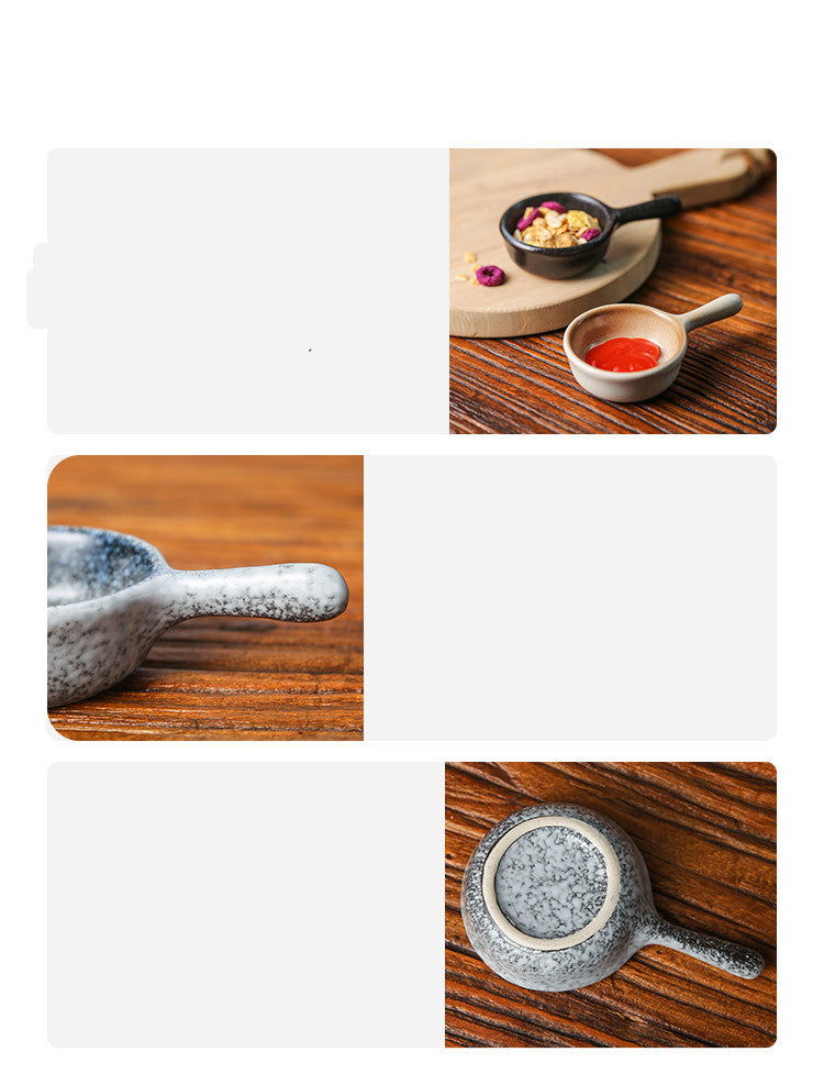 Japanese-style Ceramic Small-flavor Dish Household Soy Sauce Vinegar - Walfos® Kitchenware
