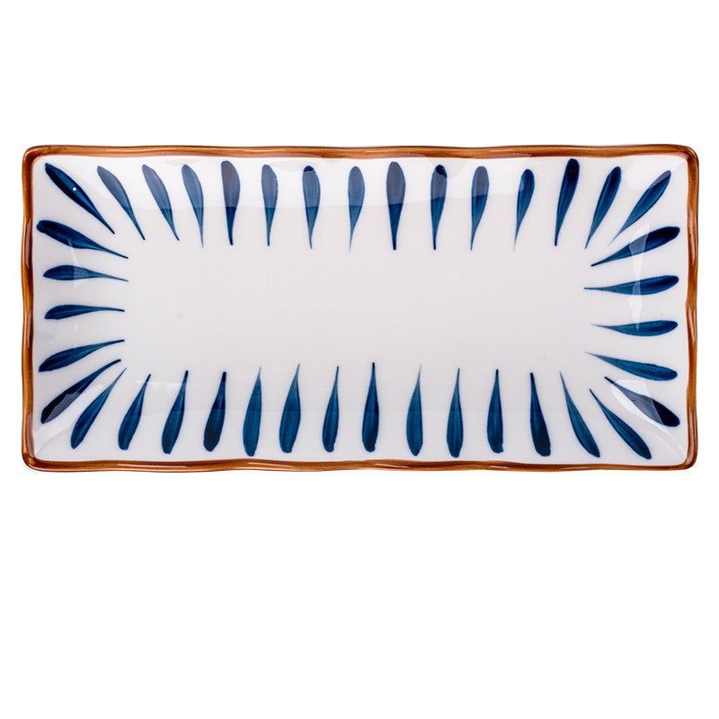 Japanese-style Dinner Plate, Household Ceramic Plate, Breakfast Plate, Tableware, Fish Plate, Sushi Plate - Walfos® Kitchenware