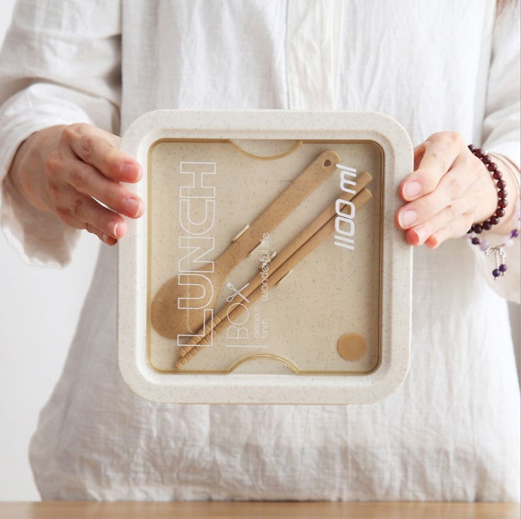 Japanese-style Student Can Microwave-separated Bento Box - Walfos® Kitchenware