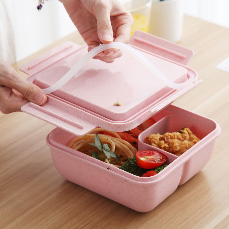 Japanese-style Student Can Microwave-separated Bento Box - Walfos® Kitchenware