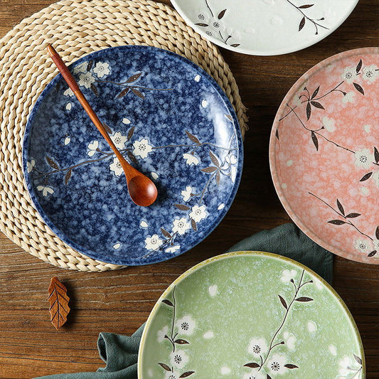 Japanese-style Tableware Plate Steak Plate Dinner Plate Flat Plate - Walfos® Kitchenware