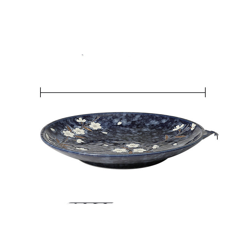 Japanese-style Tableware Plate Steak Plate Dinner Plate Flat Plate - Walfos® Kitchenware