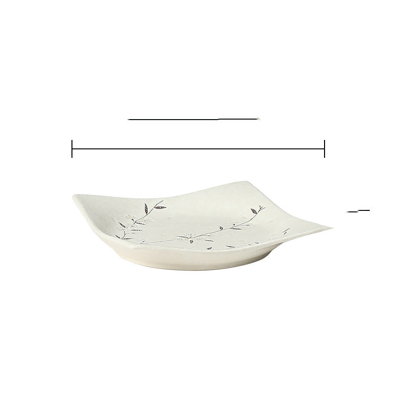 Japanese-style Tableware Plate Steak Plate Dinner Plate Flat Plate - Walfos® Kitchenware