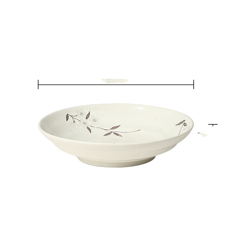 Japanese-style Tableware Plate Steak Plate Dinner Plate Flat Plate - Walfos® Kitchenware