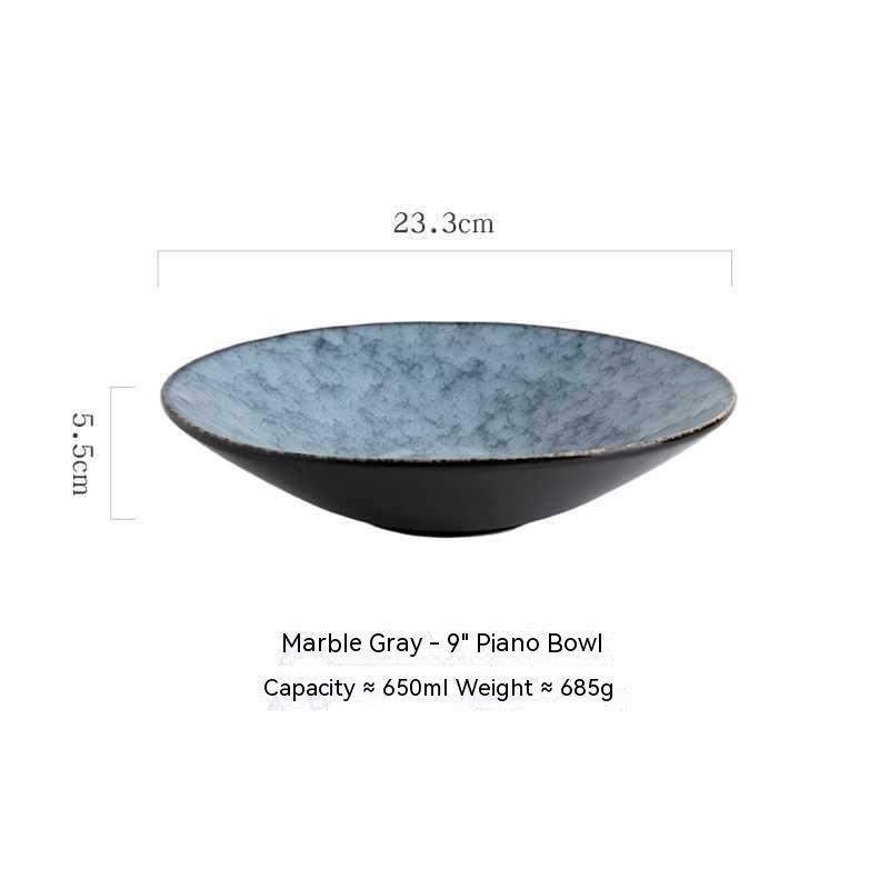 Japanese Ceramic Bamboo Hat Salad Bowl - Walfos® Kitchenware
