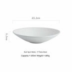 Japanese Ceramic Bamboo Hat Salad Bowl - Walfos® Kitchenware