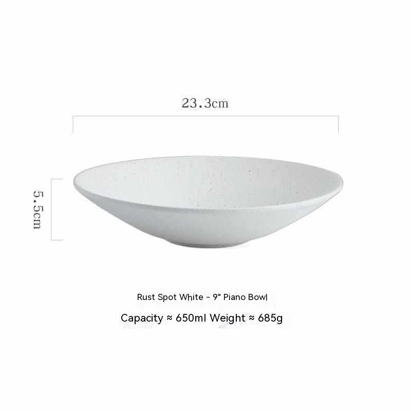 Japanese Ceramic Bamboo Hat Salad Bowl - Walfos® Kitchenware