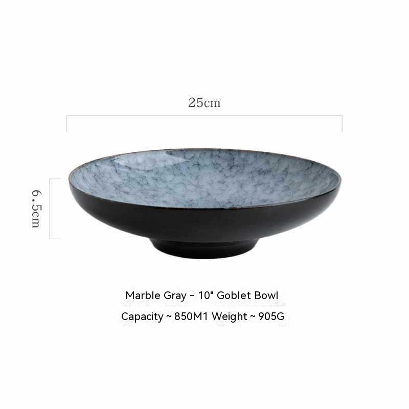 Japanese Ceramic Bamboo Hat Salad Bowl - Walfos® Kitchenware