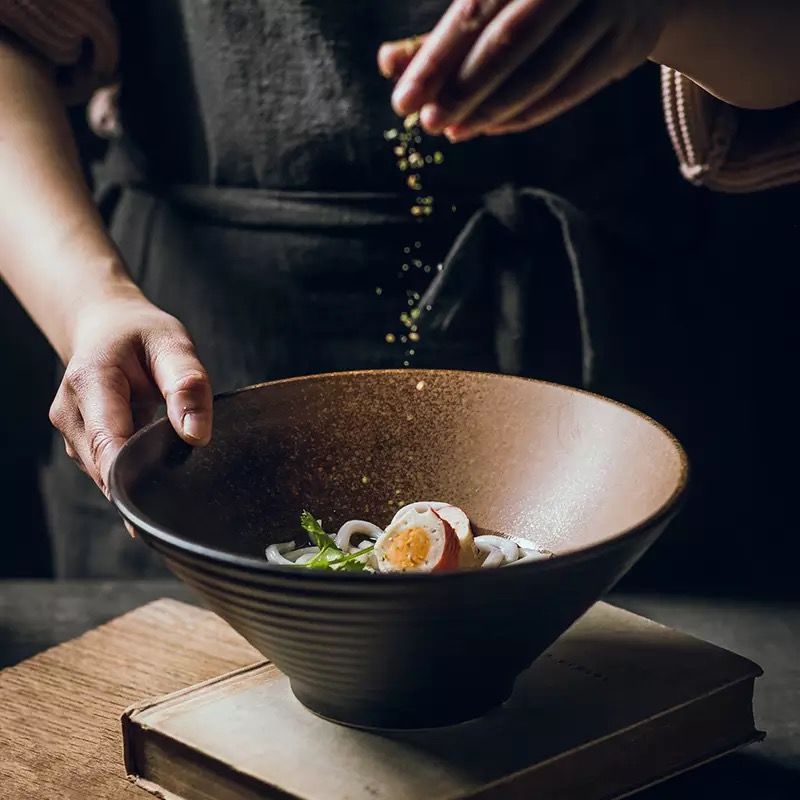 Japanese Ceramic Bowl Household Large Bowl Ramen Bowl - Walfos® Kitchenware