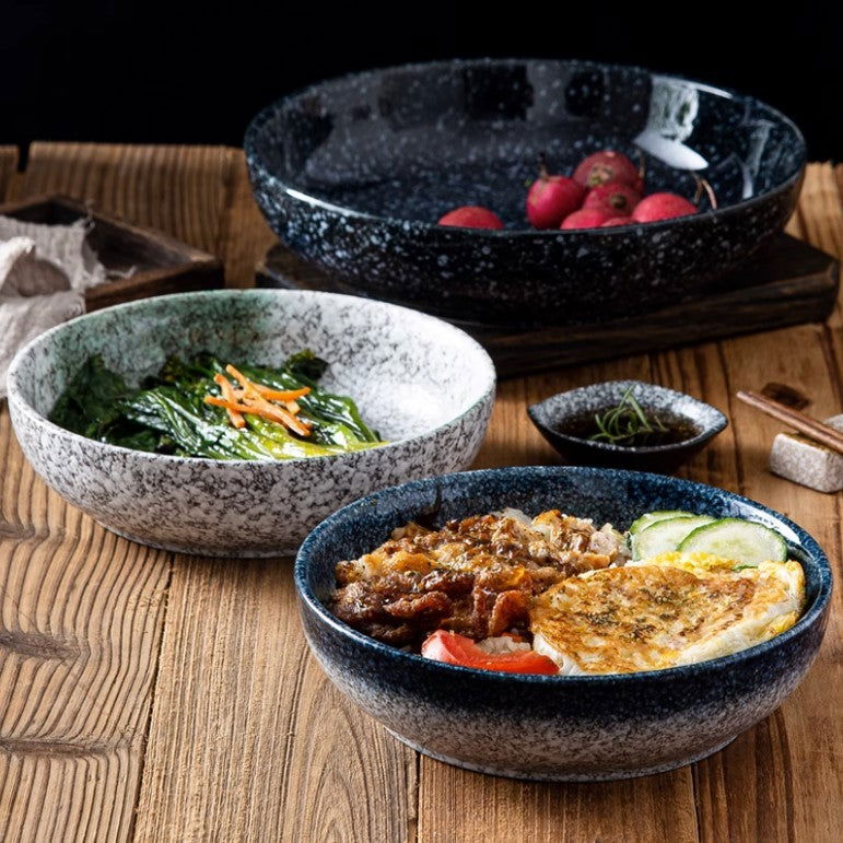 Japanese Ceramic Deep Plate Cutlery - Walfos® Kitchenware