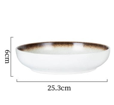 Japanese Ceramic Deep Plate Cutlery - Walfos® Kitchenware