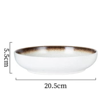 Japanese Ceramic Deep Plate Cutlery - Walfos® Kitchenware