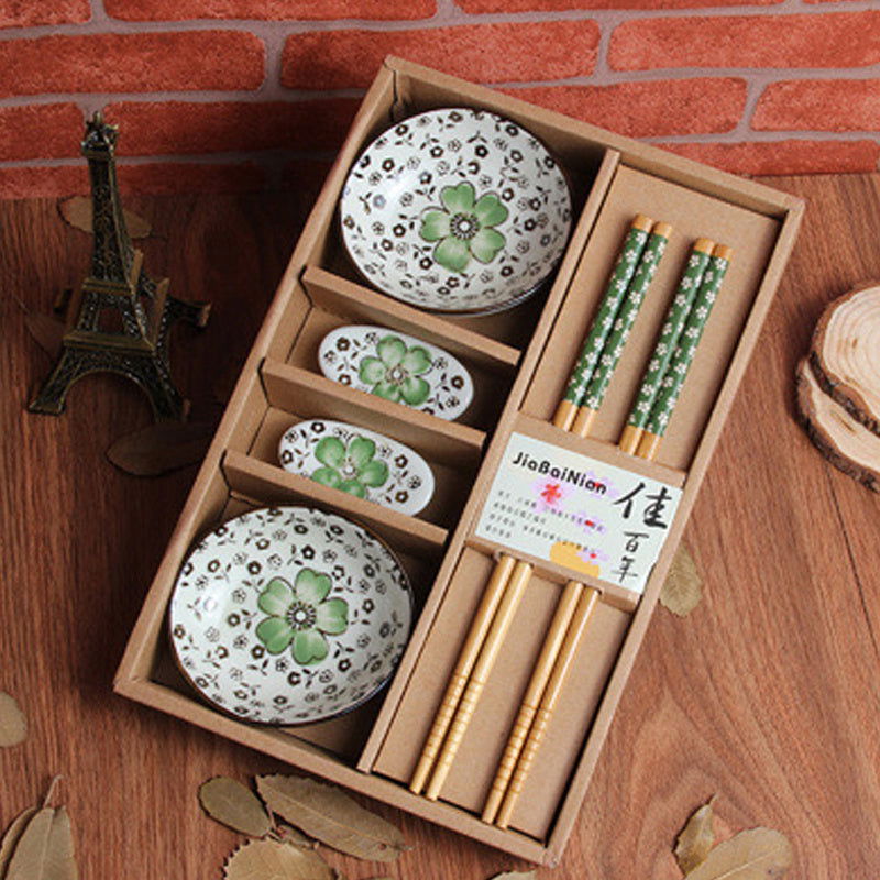 Japanese Ceramic Plate Chopsticks Tableware Set - Walfos® Kitchenware