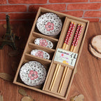 Japanese Ceramic Plate Chopsticks Tableware Set - Walfos® Kitchenware