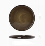 Japanese Ceramic Plate Household Pasta Steak Plate - Walfos® Kitchenware