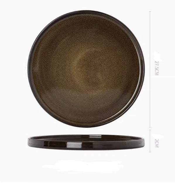 Japanese Ceramic Plate Household Pasta Steak Plate - Walfos® Kitchenware