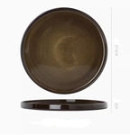 Japanese Ceramic Plate Household Pasta Steak Plate - Walfos® Kitchenware