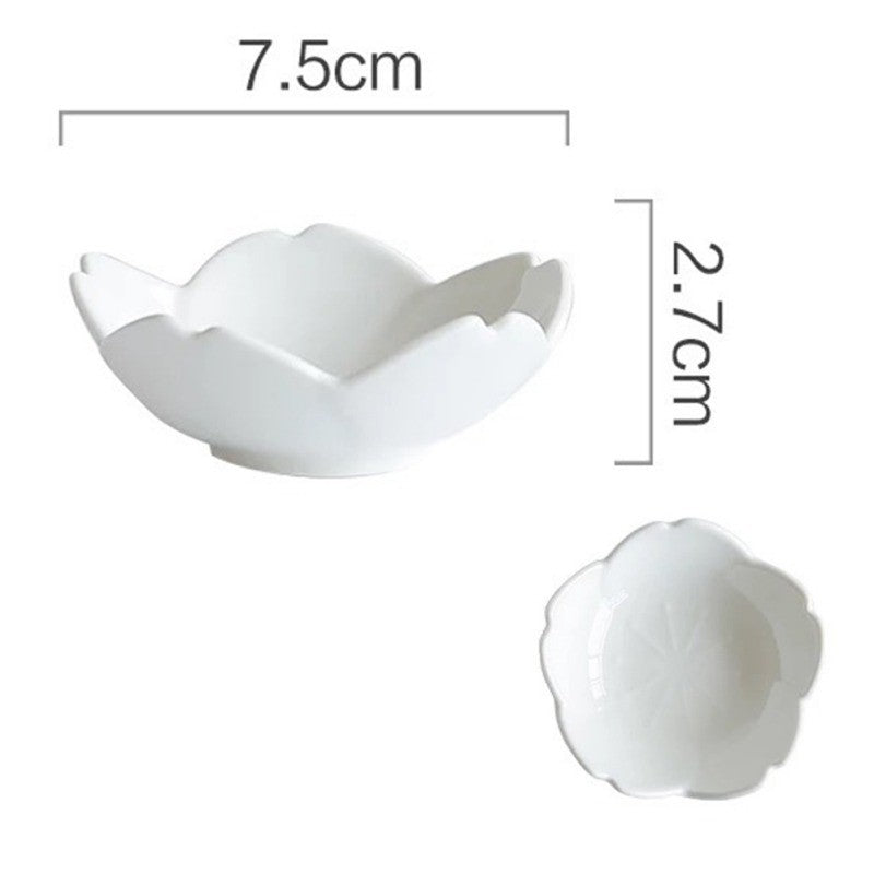 Japanese Ceramic Sakura Plate Creative Dinner Plate - Walfos® Kitchenware