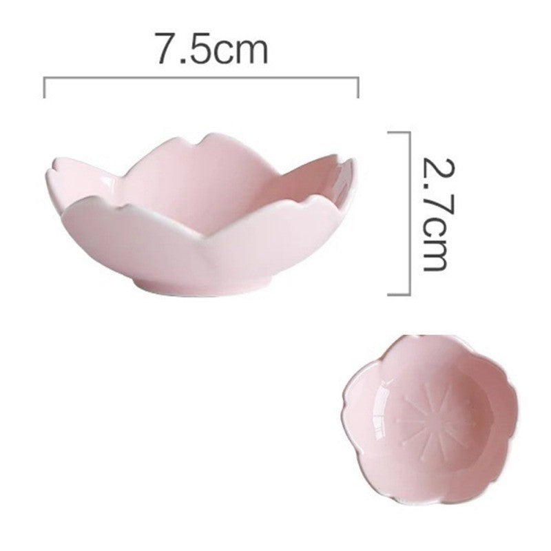 Japanese Ceramic Sakura Plate Creative Dinner Plate - Walfos® Kitchenware
