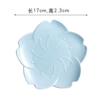 Japanese Ceramic Sakura Plate Creative Dinner Plate - Walfos® Kitchenware