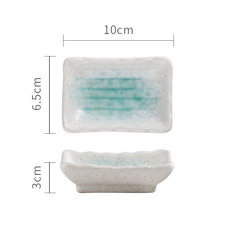 Japanese Ceramic Sauce Seasoning Household Flat Plate - Walfos® Kitchenware