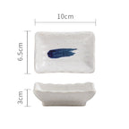Japanese Ceramic Sauce Seasoning Household Flat Plate - Walfos® Kitchenware