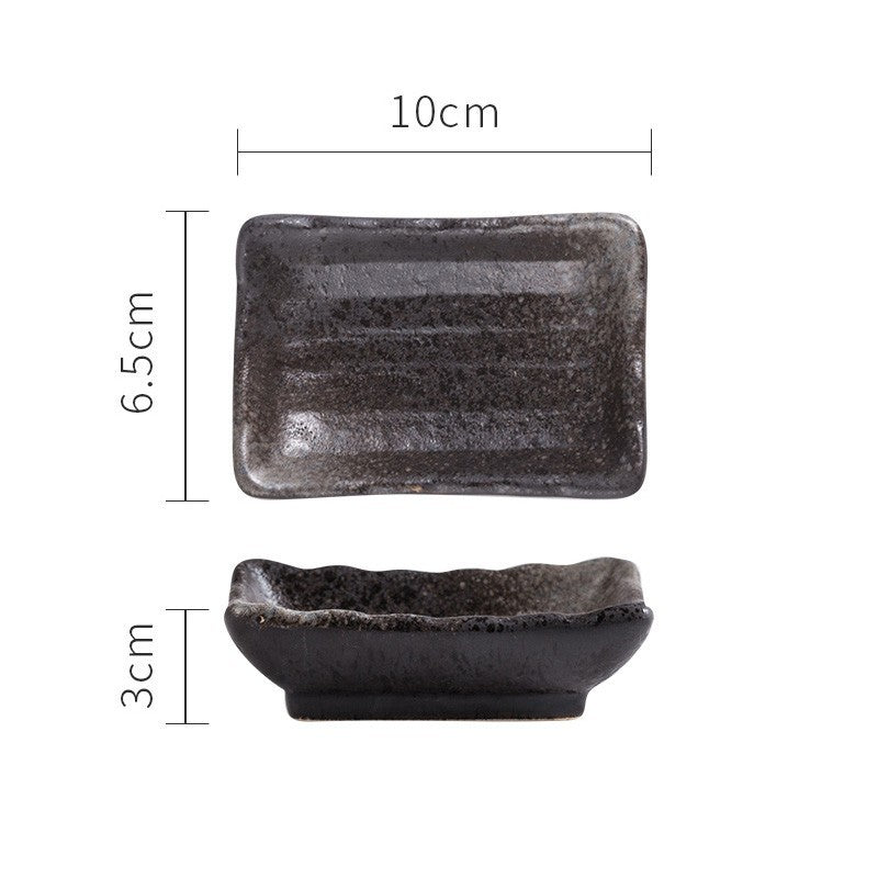 Japanese Ceramic Sauce Seasoning Household Flat Plate - Walfos® Kitchenware