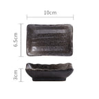 Japanese Ceramic Sauce Seasoning Household Flat Plate - Walfos® Kitchenware