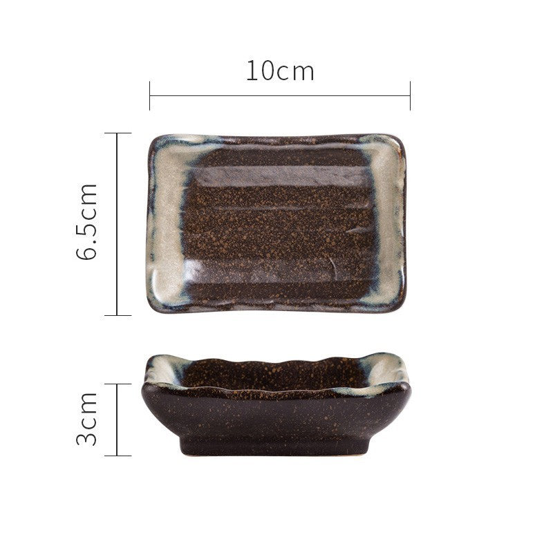 Japanese Ceramic Sauce Seasoning Household Flat Plate - Walfos® Kitchenware