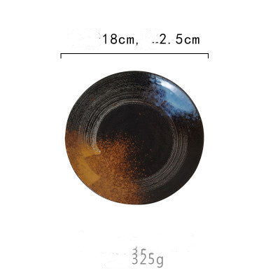 Japanese Ceramic Tableware Hotel Plate Fish Hand Painted Plate - Walfos® Kitchenware