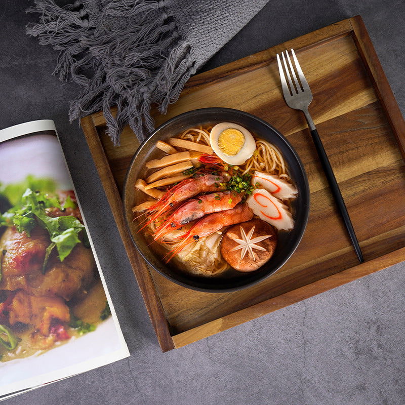 Japanese Ceramic Wholesale Retro Soup Bowl Salad Bowl Tableware - Walfos® Kitchenware
