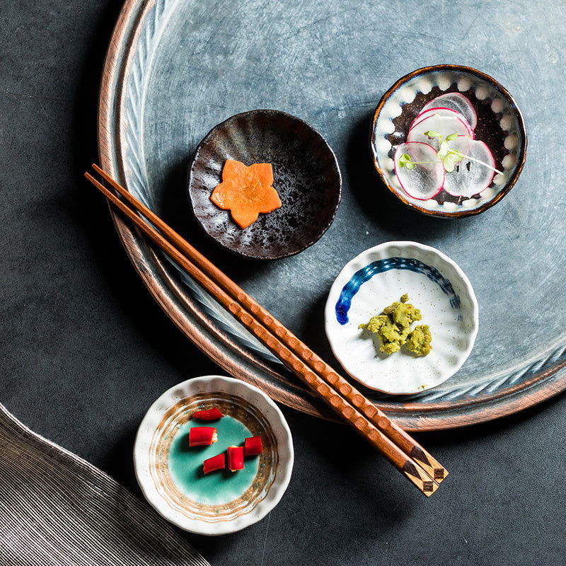 Japanese Chrysanthemum Flavored Ceramic Plate - Walfos® Kitchenware
