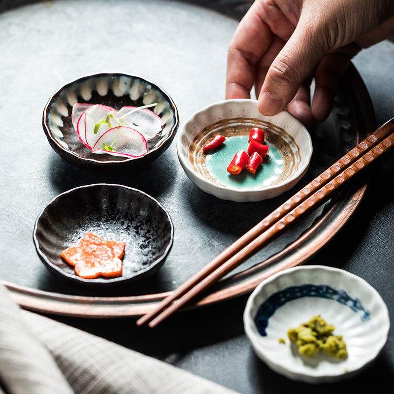 Japanese Chrysanthemum Flavored Ceramic Plate - Walfos® Kitchenware