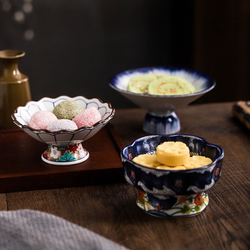 Japanese Creative Tall Bowl Ceramic Bowl Huaishi Cuisine - Walfos® Kitchenware