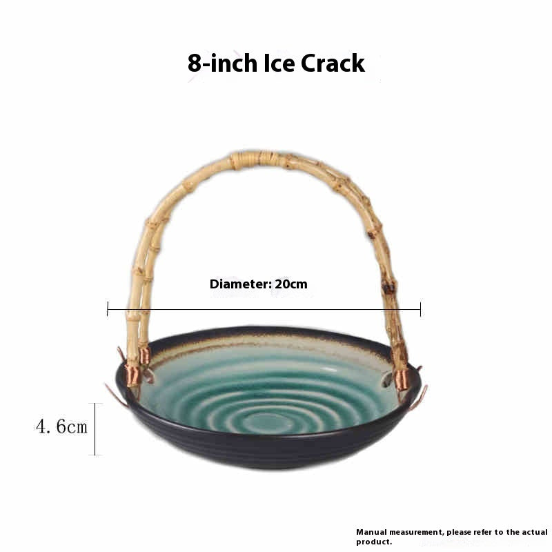 Japanese Cuisine Plate With Handle Basket Plate - Walfos® Kitchenware