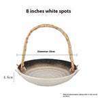 Japanese Cuisine Plate With Handle Basket Plate - Walfos® Kitchenware