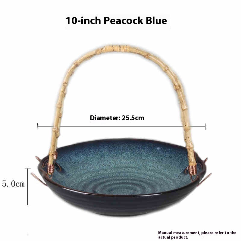 Japanese Cuisine Plate With Handle Basket Plate - Walfos® Kitchenware