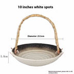 Japanese Cuisine Plate With Handle Basket Plate - Walfos® Kitchenware