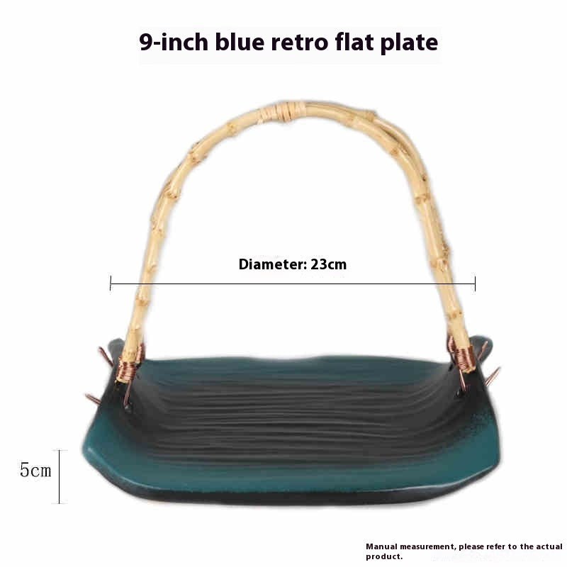 Japanese Cuisine Plate With Handle Basket Plate - Walfos® Kitchenware