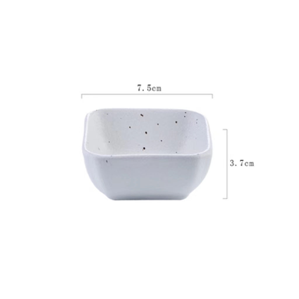 Japanese Dipping Dish Divided Ceramic Multi-style Flavor Dish Snack Dish - Walfos® Kitchenware