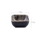 Japanese Dipping Dish Divided Ceramic Multi-style Flavor Dish Snack Dish - Walfos® Kitchenware