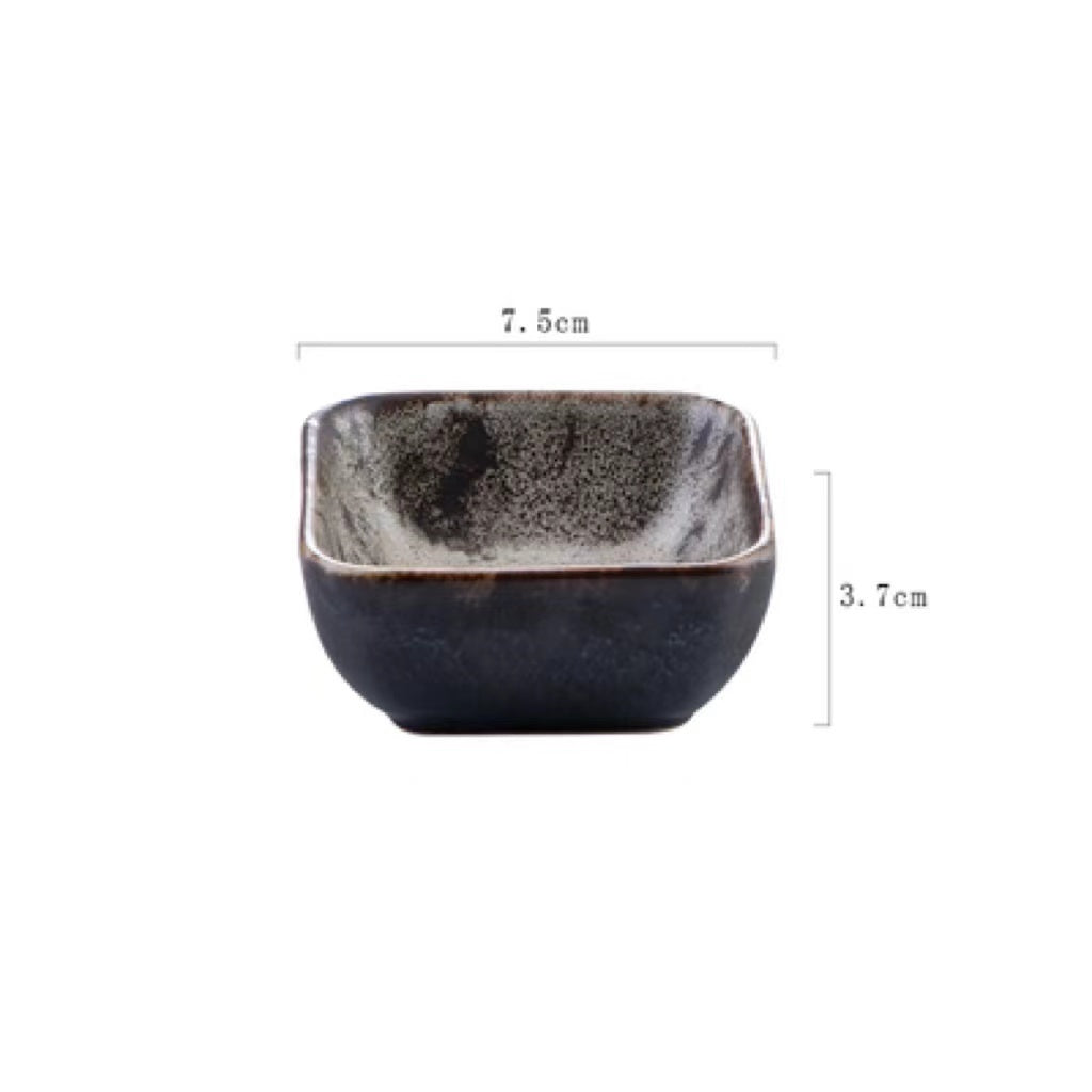 Japanese Dipping Dish Divided Ceramic Multi-style Flavor Dish Snack Dish - Walfos® Kitchenware