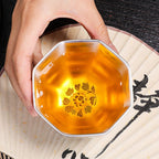 Japanese Enamel Color Silver Plated Tea Cup Ceramic Cup Master Cup Tea Cup Jianzhan Kung Fu Tea Set - Walfos® Kitchenware