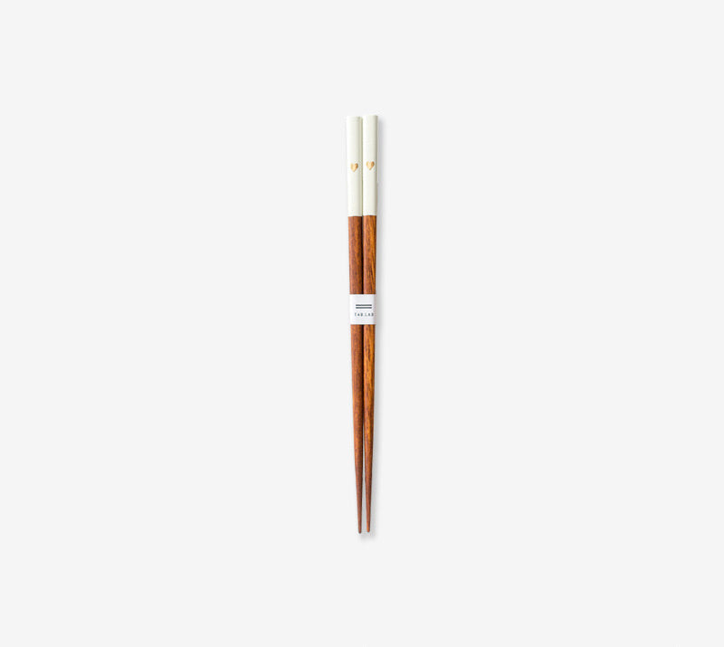 Japanese Handmade Household Solid Wood Peach Heart Chopsticks - Walfos® Kitchenware