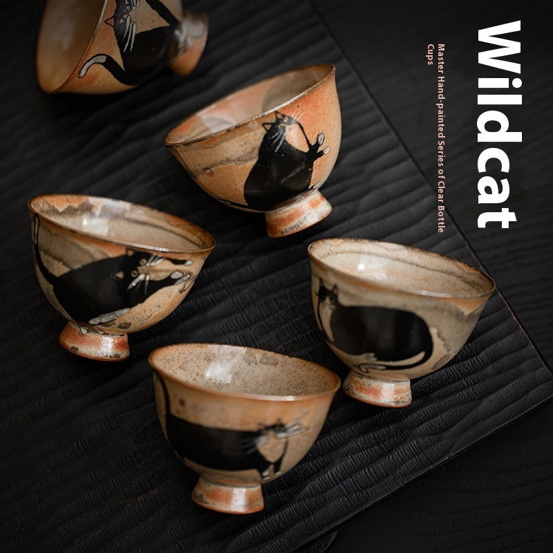 Japanese Handmade Retro Ceramic Kung Fu Tea Cup - Walfos® Kitchenware