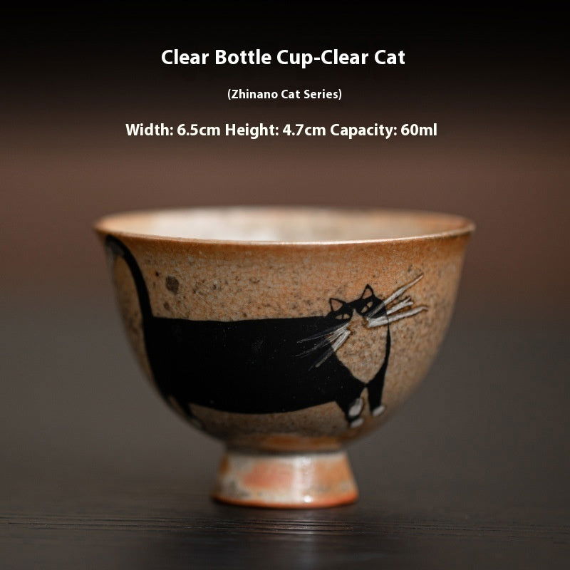 Japanese Handmade Retro Ceramic Kung Fu Tea Cup - Walfos® Kitchenware