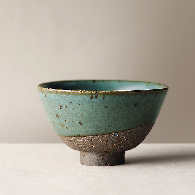 Japanese Handmade Vintage Stoneware Large Capacity Tea Cup - Walfos® Kitchenware