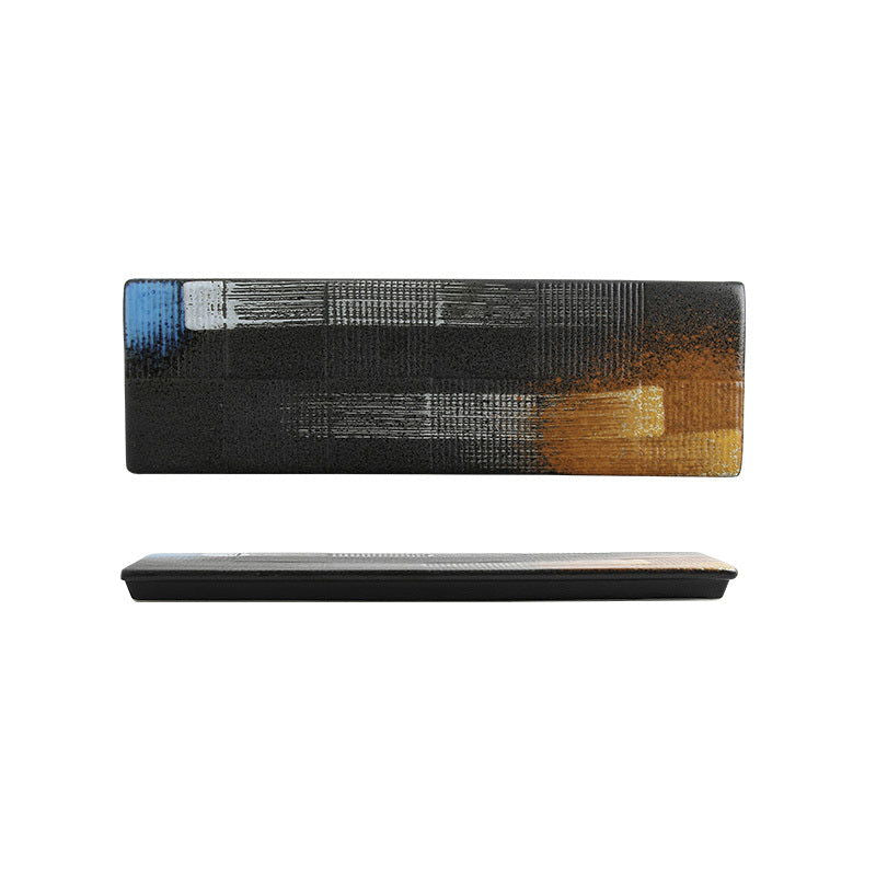 Japanese Large Long Plate Plate Long Plate Ceramic Sushi Sashimi Plate Restaurant Restaurant Table - Walfos® Kitchenware